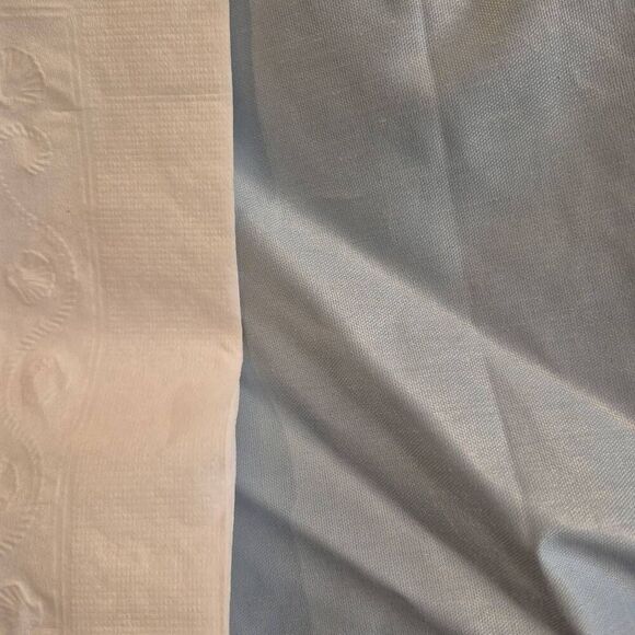 Fabric, Light Blue Cotton Sheer Sateen 45" wide x 2/3 yd - Picture 3 of 6